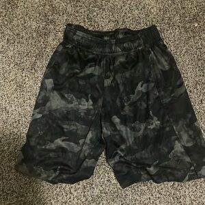 Men's Black Camo Shorts